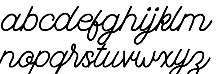 FadScript Font LOWERCASE