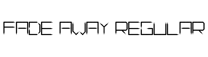 Fade Away Regular Шрифта