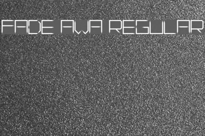 Fade Away Regular Шрифта examples
