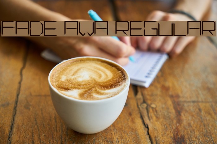 Fade Away Regular Font examples