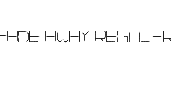 Fade Away Regular Logo