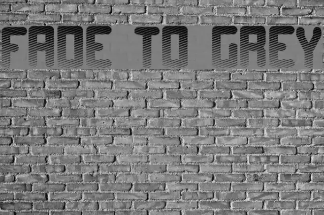 Fade to grey Fonte examples