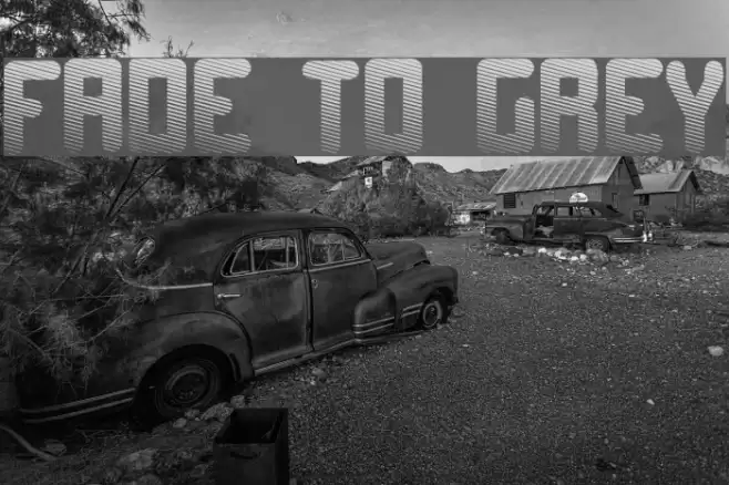 Fade to grey Fonte examples