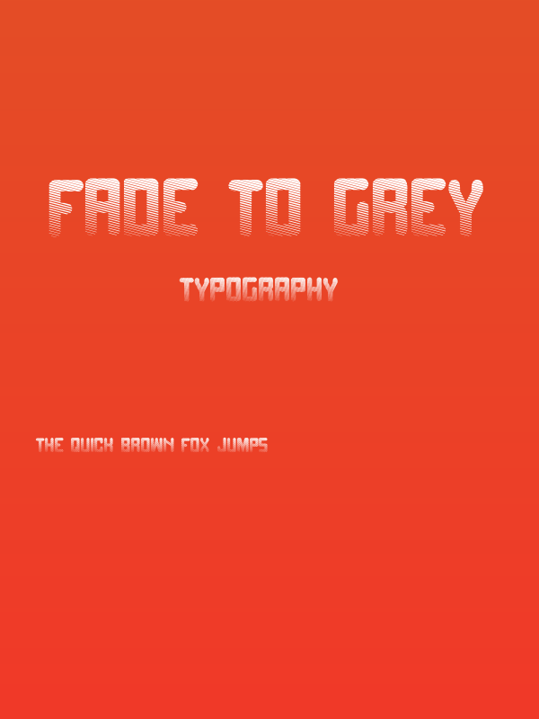 Fade to grey Poster