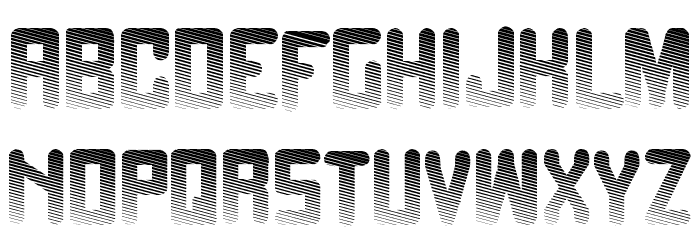 Fade to grey Font LOWERCASE