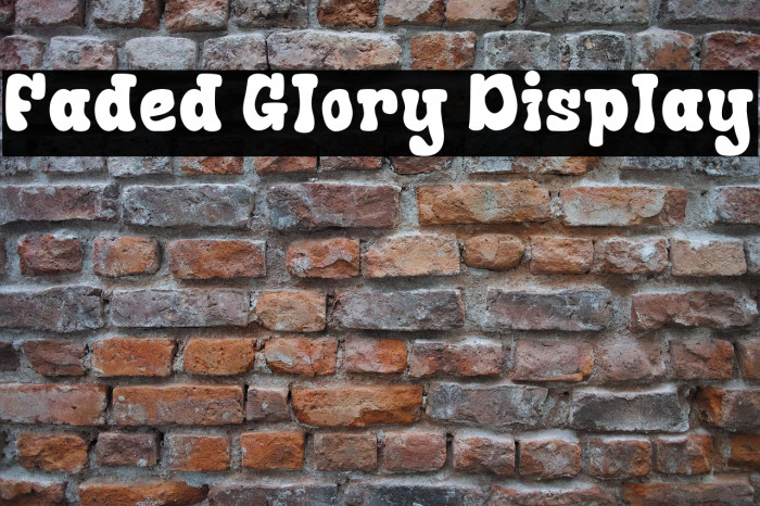 Faded Glory Display Example 3