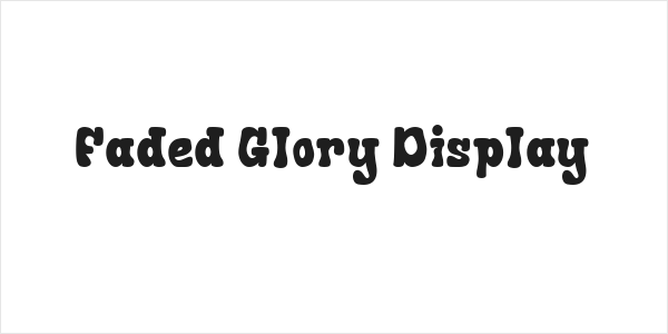 Faded Glory Display Logo