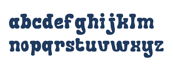 Faded Glory Display Lowercase