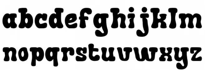 Faded Glory Display 字体 小写