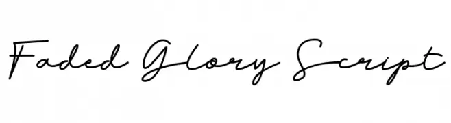 Faded Glory Script  Descarca Fonturi Gratis