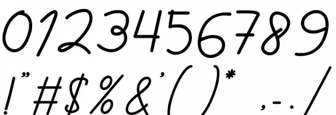 Faded Glory Script Font OTHER CHARS