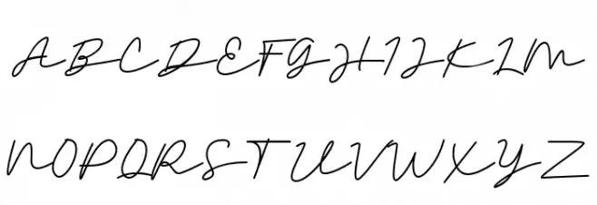 Faded Glory Script Font UPPERCASE