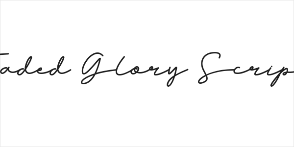 Faded Glory Script Logo