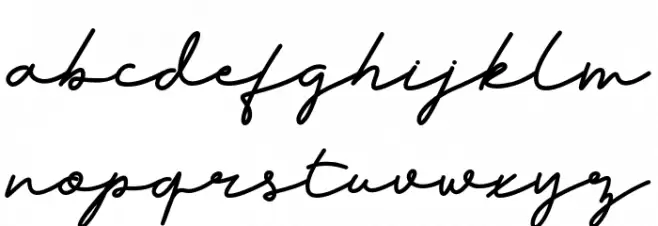 Faded Glory Script Font LOWERCASE