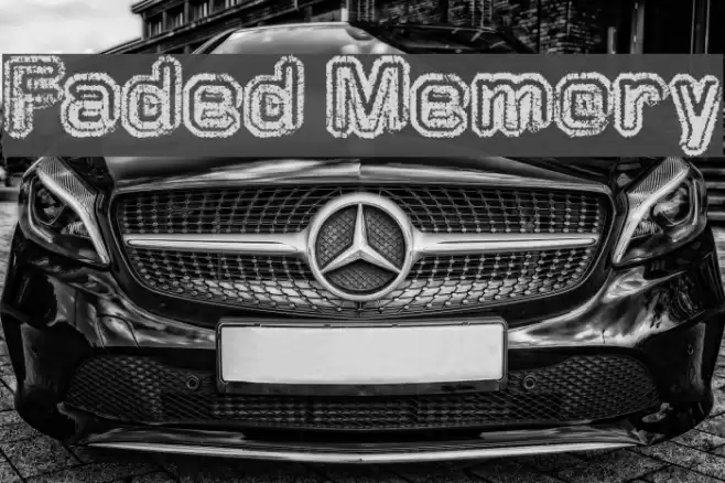 Faded Memory Font examples