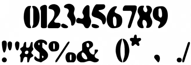 Faded MovieStar Font OTHER CHARS