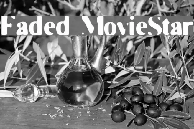 Faded MovieStar Font examples