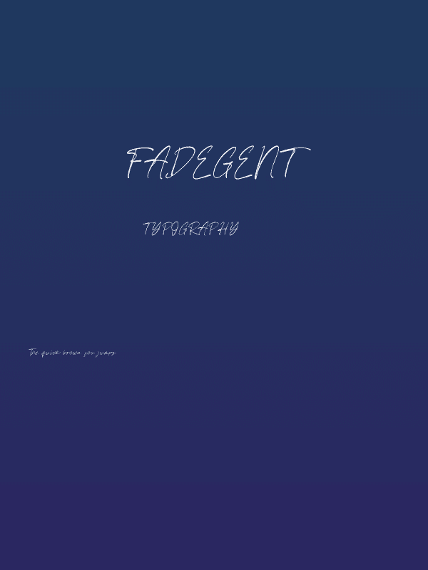 Fadegent Poster