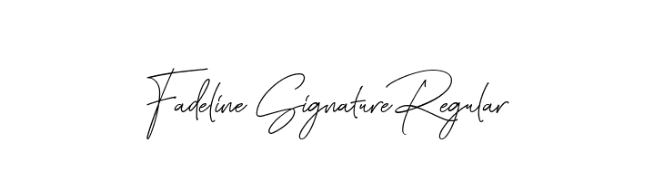 Fadeline Signature Regular  font caratteri gratis