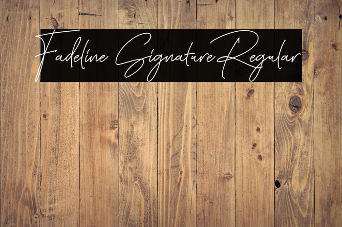 Fadeline Signature Regular Example 3