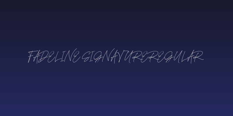 Fadeline Signature Regular Social Header