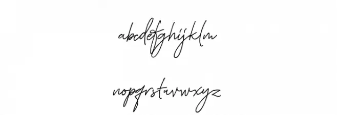 Fadeline Signature Regular Fonte MINÚSCULAS