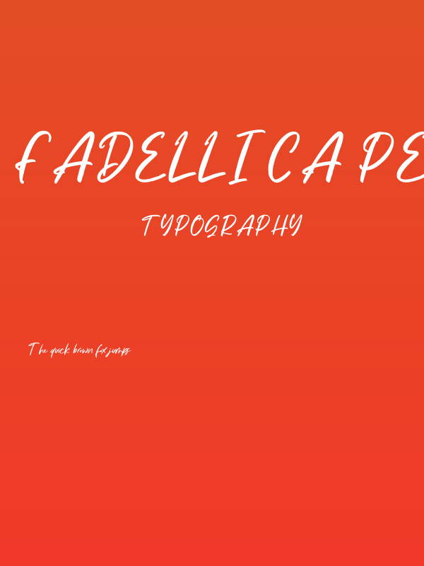 Fadellica Personal Use Poster