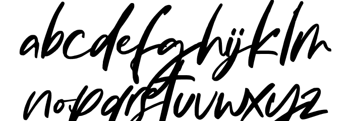 Fadellica Personal Use Font LOWERCASE