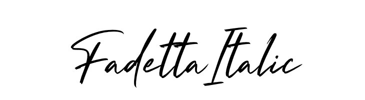 Fadetta Italic  font caratteri gratis