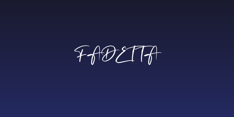 Fadetta Social Header