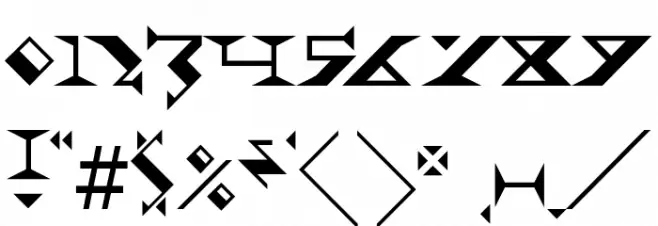 Fadgod-Regular Font OTHER CHARS