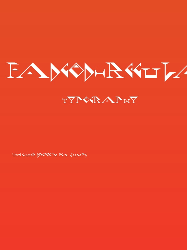 Fadgod-Regular Poster