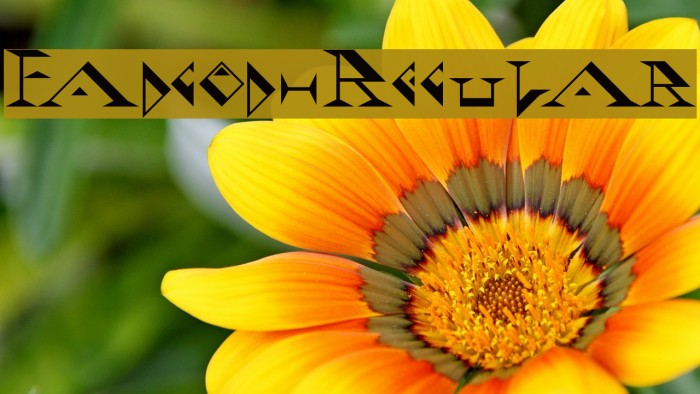 Fadgod-Regular Font examples