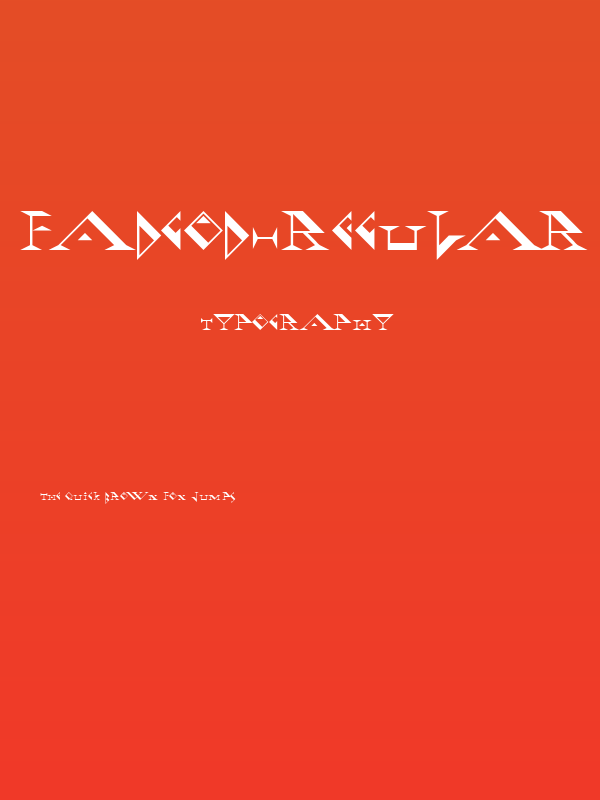 Fadgod-Regular Poster