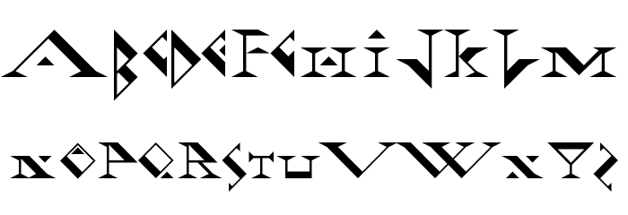 Fadgod-Regular Font LOWERCASE