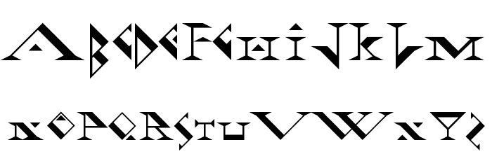 Fadgod Font LOWERCASE