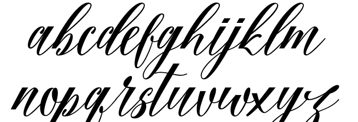 Fadhil free Font LOWERCASE