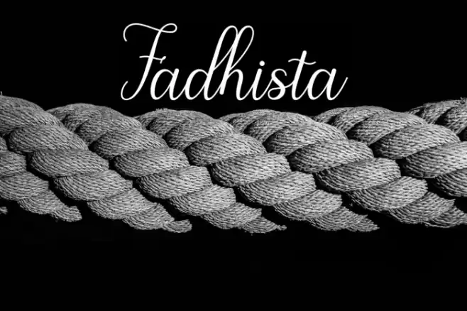 Fadhista Font examples