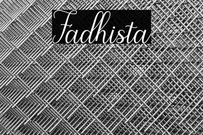 Fadhista Font examples