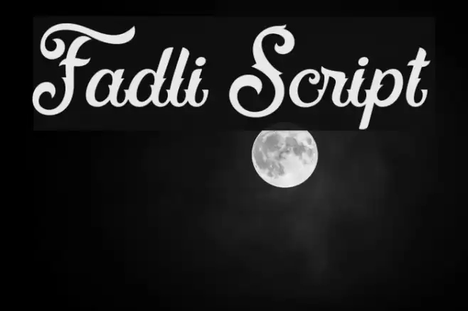 Fadli Script फ़ॉन्ट examples