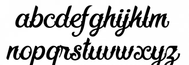 Fadli Script Schriftart Kleinbuchstaben