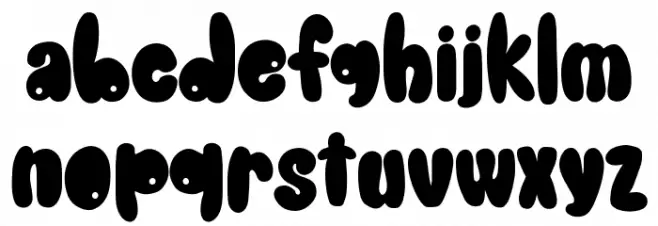 Fadorable Schriftart Kleinbuchstaben