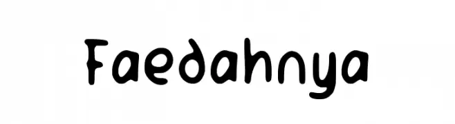 Faedahnya  Frei Schriftart Herunterladen