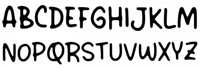 Faedahnya フォント 大文字