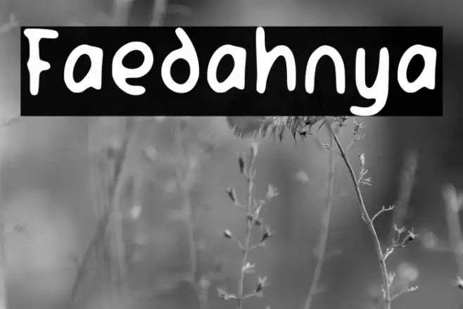 Faedahnya Font examples
