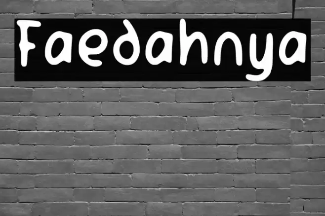 Faedahnya Font examples