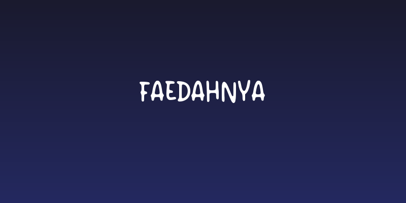 Faedahnya Social Header
