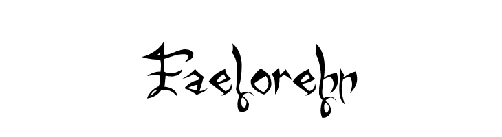Faelorehn  नि: शुल्क फ़ॉन्ट्स डाउनलोड