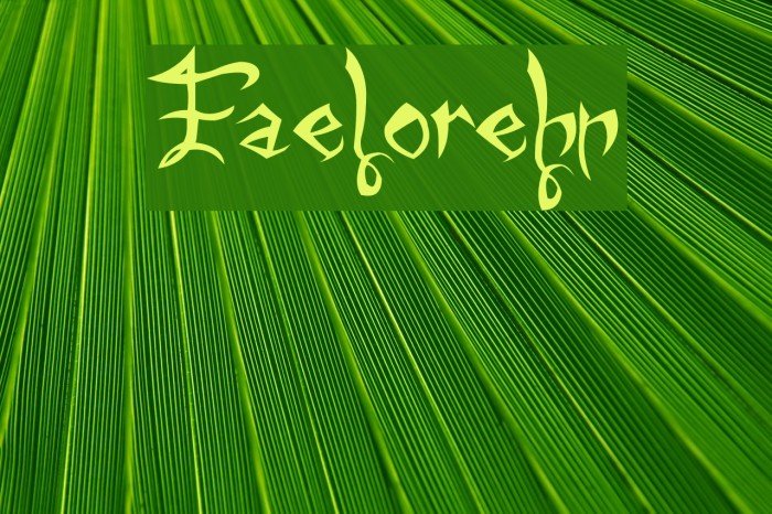 Faelorehn Font examples