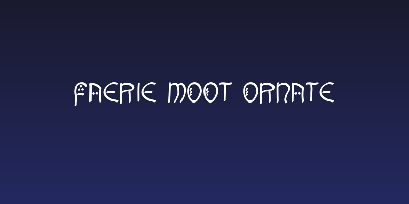 Faerie Moot Ornate Social Header